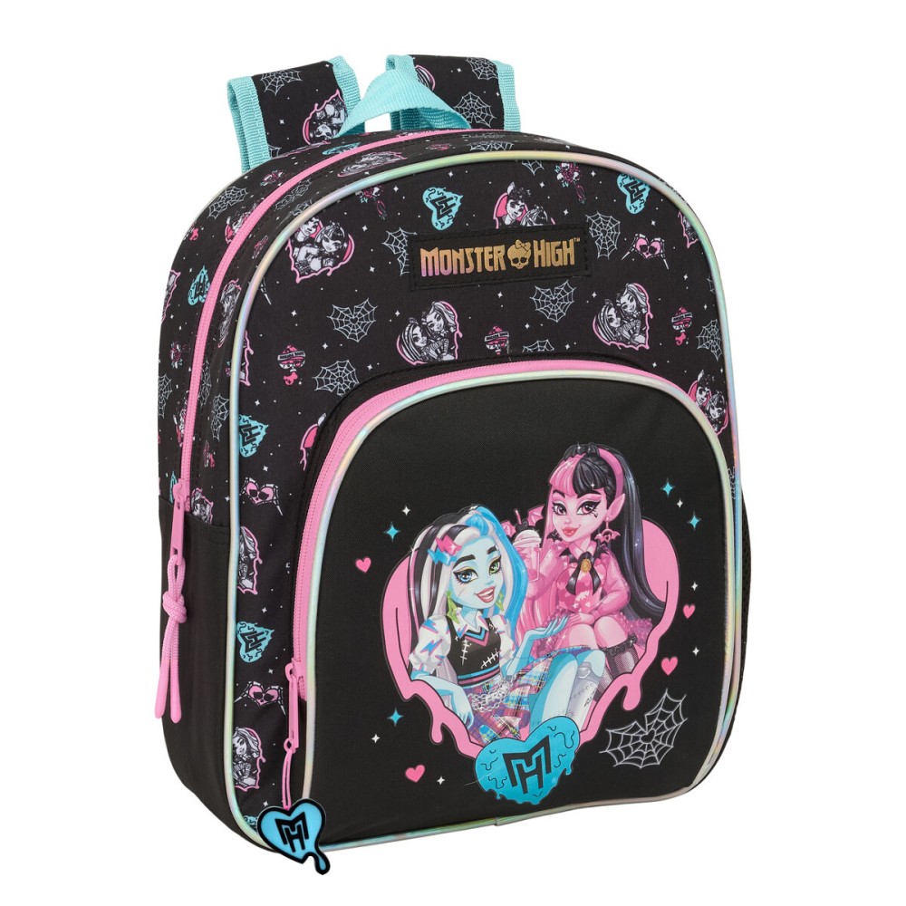 Ghiozdan Monster High Negru 28 x 34 x 10 cm