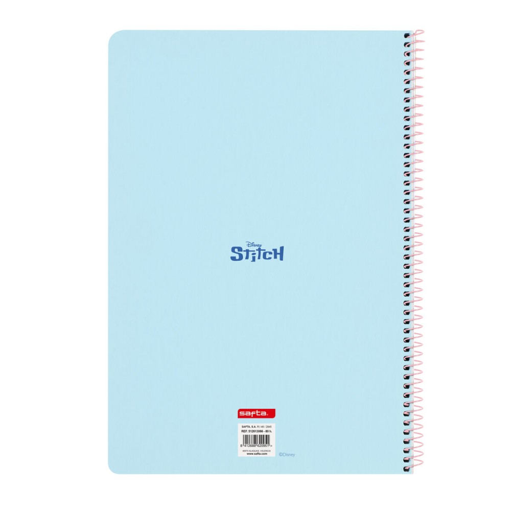 Biblioraft Lilo & Stitch Ohana Albastru Roz deschis A4 21.5 x 31 x 1 cm