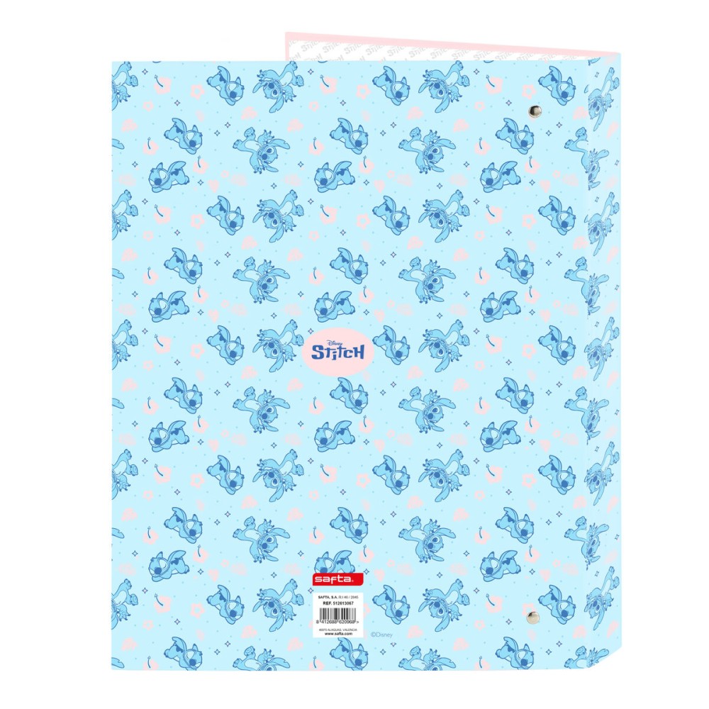 Biblioraft Lilo & Stitch Ohana Albastru Roz deschis A4 26.5 x 33 x 4 cm