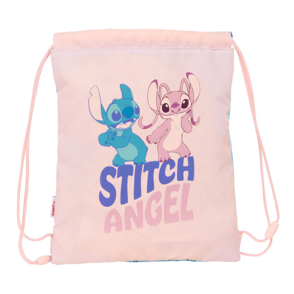 Geantă Rucsac cu Bretele Lilo & Stitch Ohana Albastru Roz 26 x 34 x 1 cm