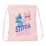 Geantă Rucsac cu Bretele Lilo & Stitch Ohana Albastru Roz 26 x 34 x 1 cm