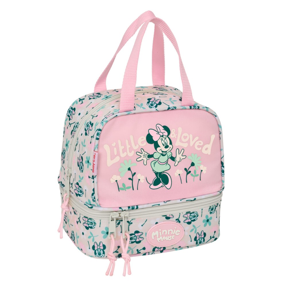 Geantă Termoizolantă pentru Gustări Minnie Mouse Minty Roz 20 x 20 x 15 cm