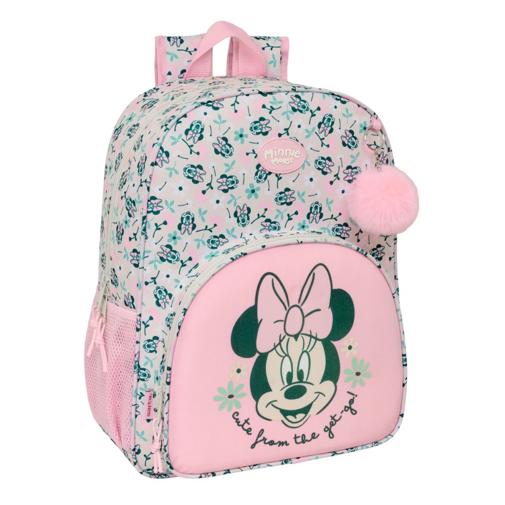 Ghiozdan Minnie Mouse Minty Roz 33 x 42 x 14 cm