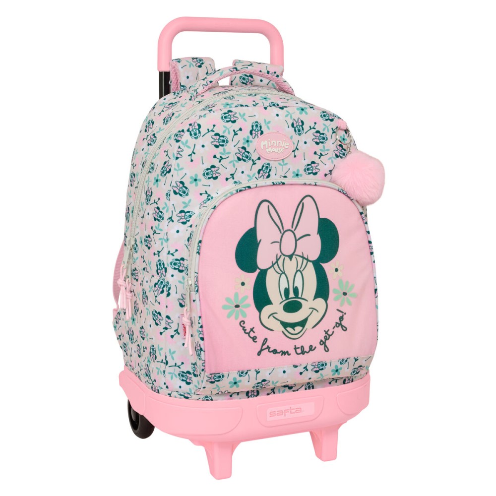 Ghiozdan cu Roți Minnie Mouse Minty Roz 33 x 45 x 22 cm