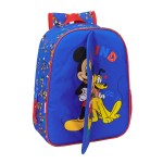 Ghiozdan Mickey Mouse Clubhouse Today Albastru 26 x 34 x 11 cm