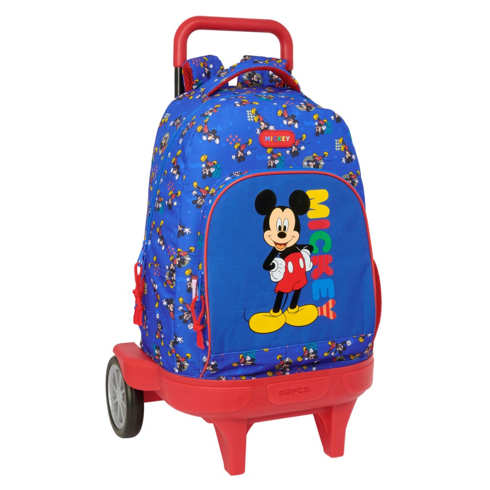 Ghiozdan cu Roți Mickey Mouse Clubhouse Today Albastru 33 x 45 x 22 cm