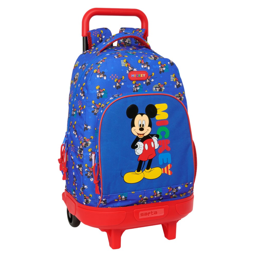 Ghiozdan cu Roți Mickey Mouse Clubhouse Today Albastru 33 x 45 x 22 cm