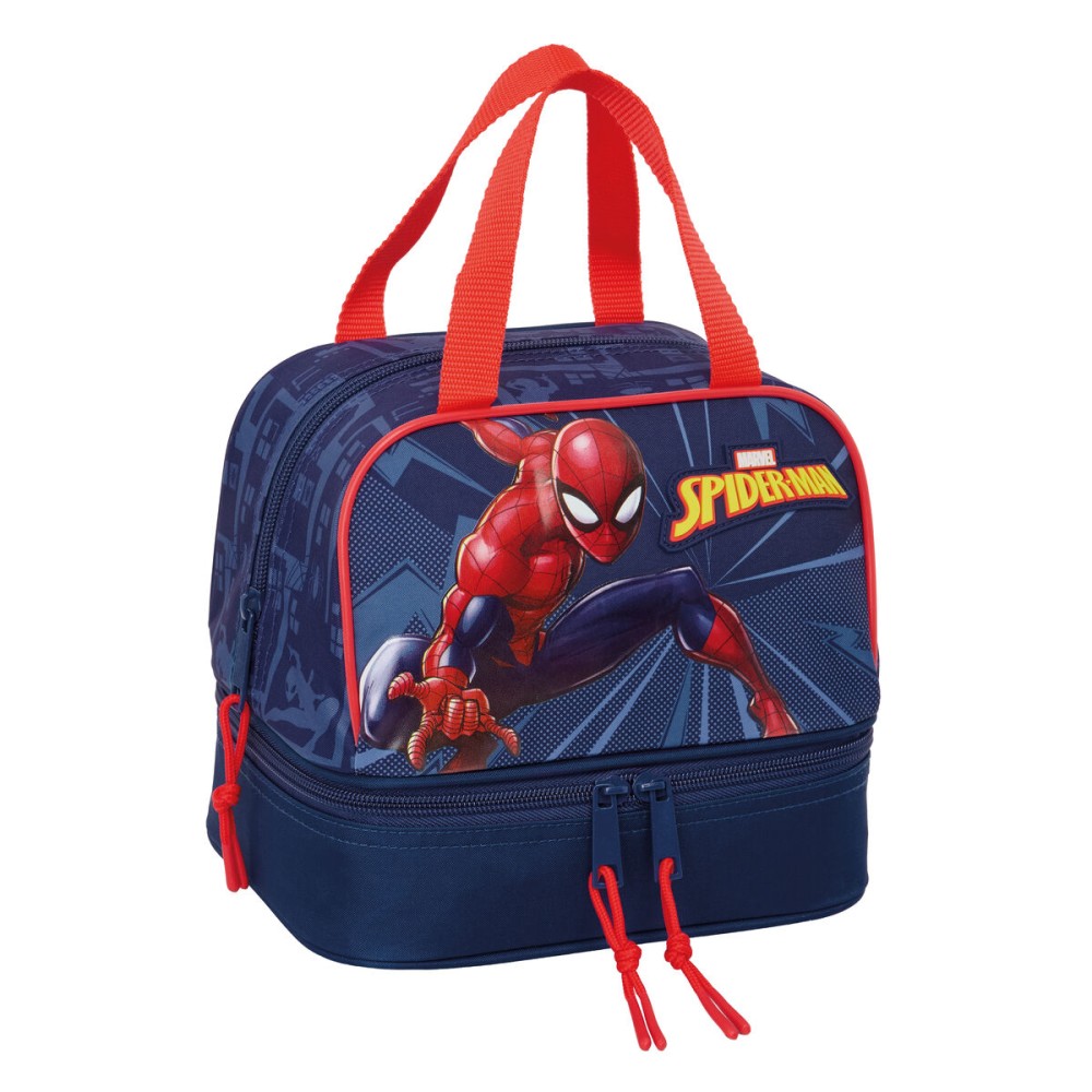 Geantă Termoizolantă pentru Gustări Spider-Man Albastru 20 x 20 x 15 cm