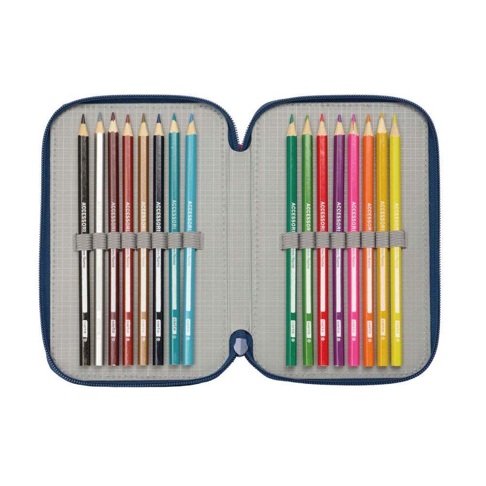 Geantă Universală Spider-Man Albastru 12,5 x 19,5 x 5,5 cm 37 Piese