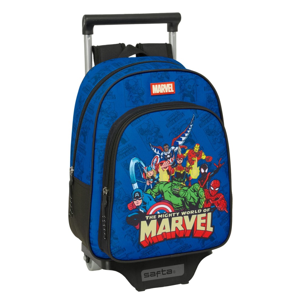 Ghiozdan The Avengers Albastru Negru 27 x 10 x 67 cm 27 x 33 x 10 cm