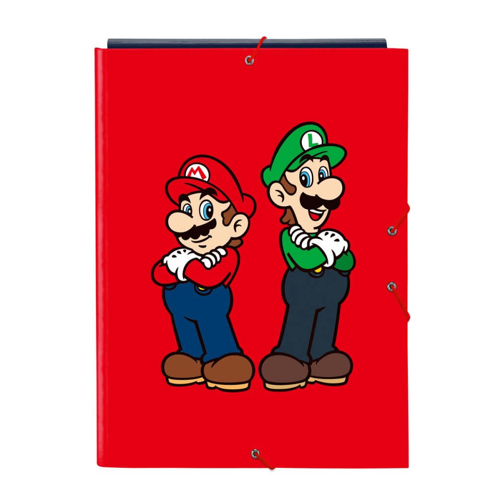 Biblioraft Super Mario Mamma mia Roșu Bleumarin A4 26 x 33.5 x 2.5 cm