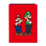Biblioraft Super Mario Mamma mia Roșu Bleumarin A4 26 x 33.5 x 2.5 cm
