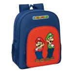 Ghiozdan Super Mario Mamma mia Roșu Bleumarin 32 x 38 x 12 cm