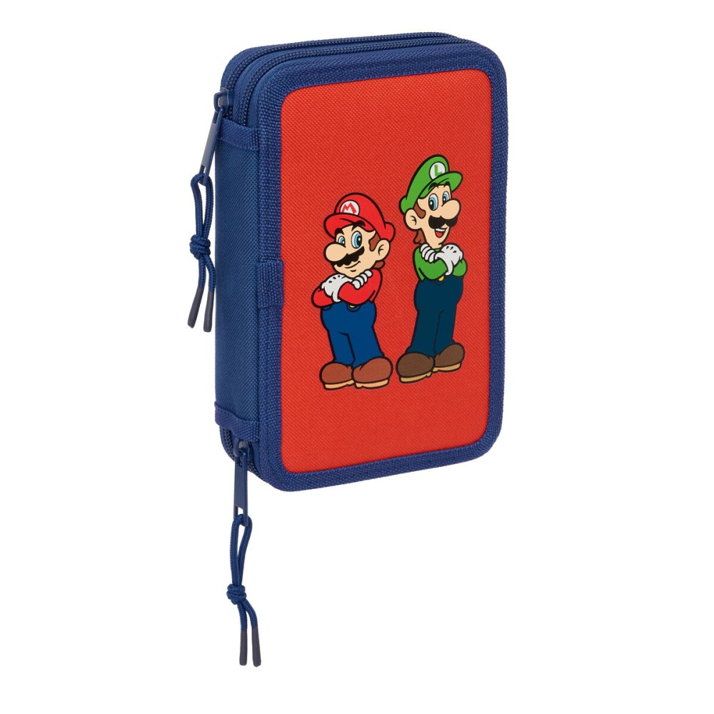 Geantă Universală Super Mario Mamma mia Roșu Bleumarin 12.5 x 19.5 x 4 cm 29 Piese