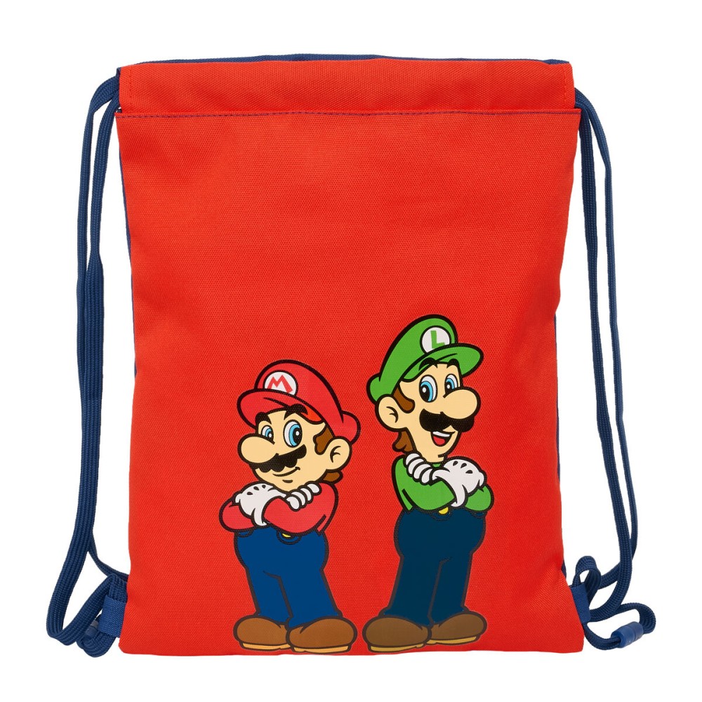 Geantă Rucsac cu Bretele Super Mario Mamma mia Roșu Bleumarin 26 x 34 x 1 cm