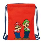 Geantă Rucsac cu Bretele Super Mario Mamma mia Roșu Bleumarin 26 x 34 x 1 cm