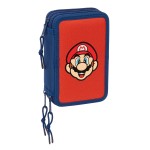 Geantă Universală Super Mario Mamma mia Roșu Bleumarin 12,5 x 19,5 x 5,5 cm 37 Piese