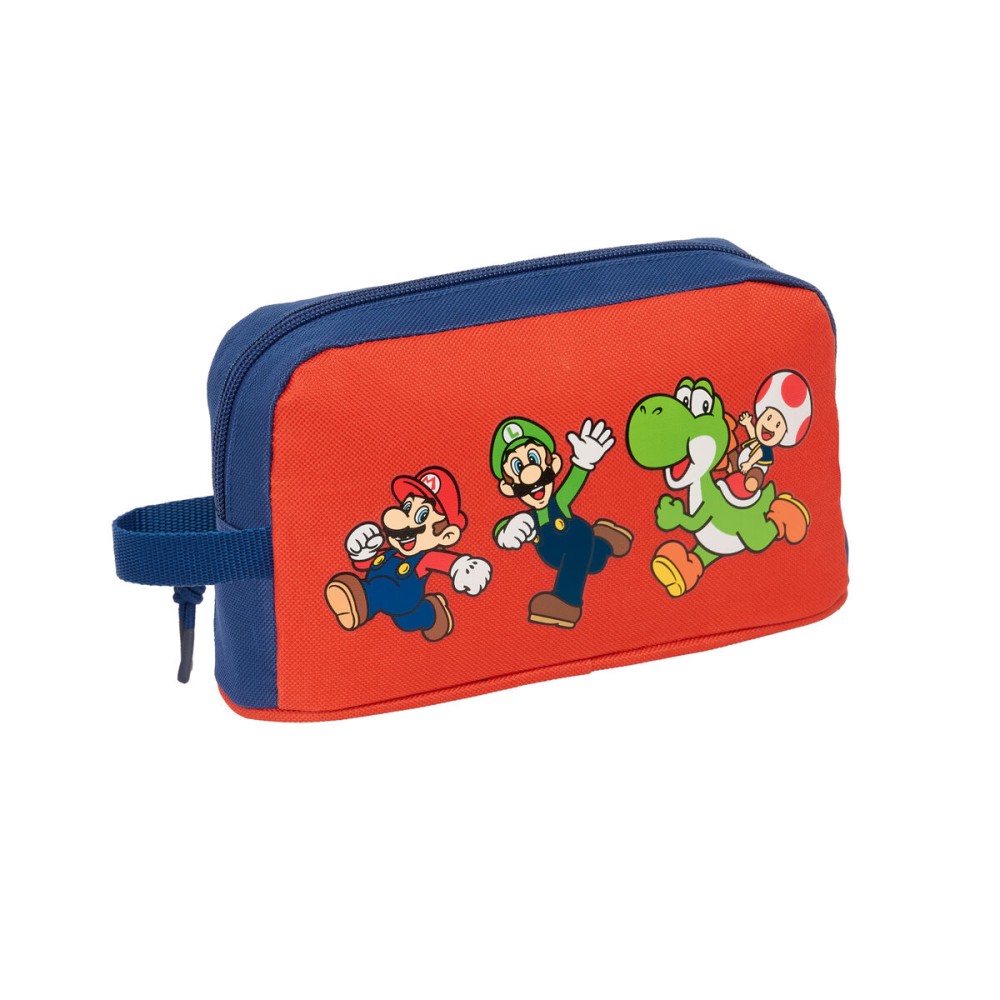 Geantă Termoizolantă pentru Gustări Super Mario Mamma mia Roșu Bleumarin 21,5 x 12 x 6,5 cm