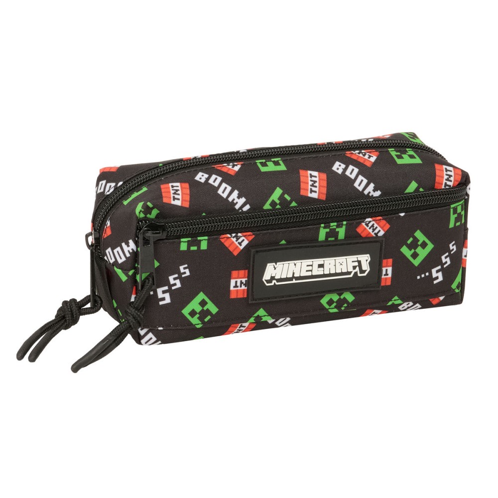 Penar triplu Minecraft Negru 22 x 8,5 x 6 cm