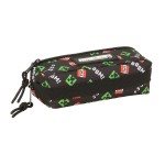 Penar triplu Minecraft Negru 22 x 8,5 x 6 cm