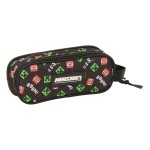 Penar dublu Minecraft Negru 21 x 8 x 6 cm