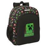Ghiozdan Minecraft Negru 32 x 38 x 12 cm