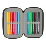 Penar Triplu Minecraft Negru 12,5 x 19,5 x 5,5 cm 37 Piese