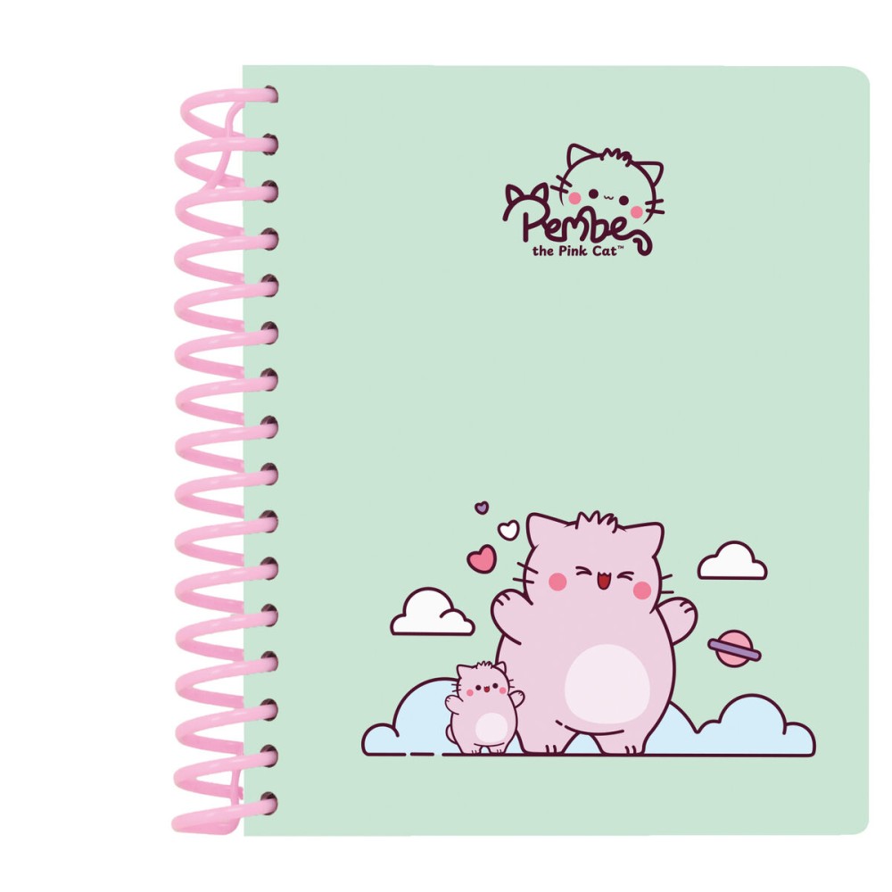Notebook Pembe The pink cat Multicolor
