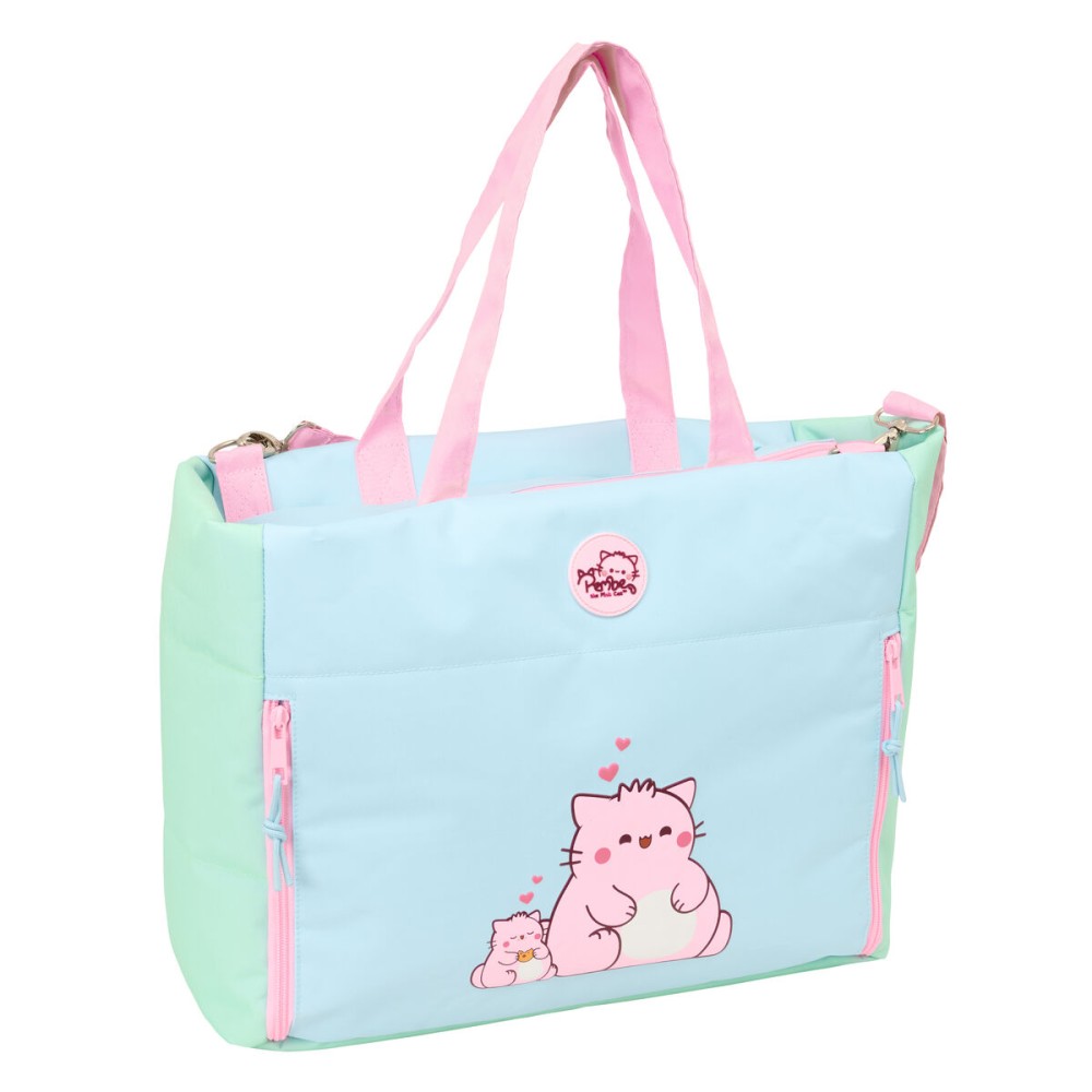 Servietă pentru Laptop Pembe The pink cat Multicolor 40 x 31 x 17 cm