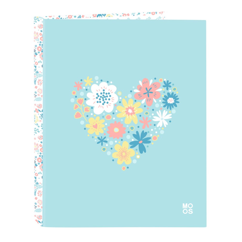 Biblioraft Moos Fiori Multicolor A4 26.5 x 33 x 4 cm