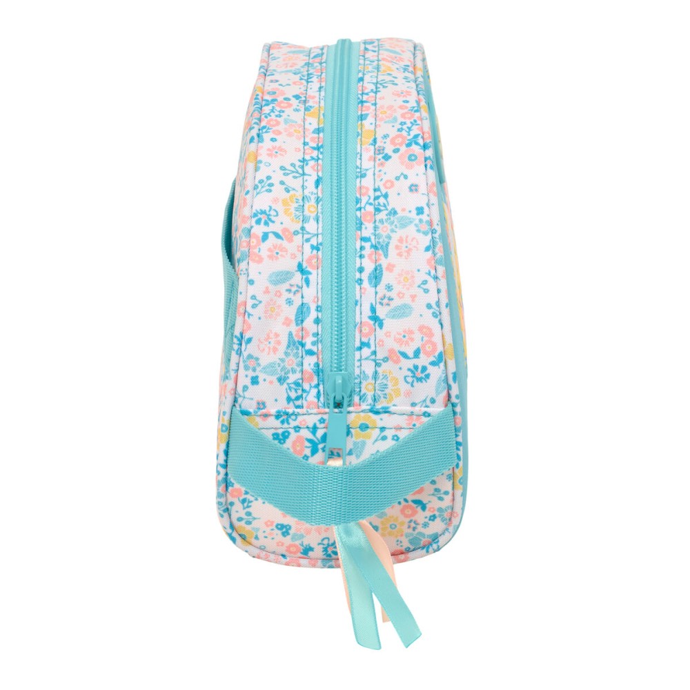 Trusă de Voiaj Moos Fiori Multicolor Reciclabil 28 x 18 x 10 cm