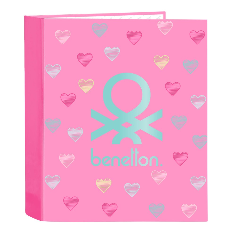 Biblioraft Benetton Heart Roz A4 27 x 33 x 6 cm