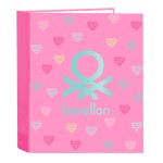 Biblioraft Benetton Heart Roz A4 27 x 33 x 6 cm