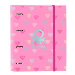 Biblioraft Benetton Heart Roz 27 x 32 x 3.5 cm