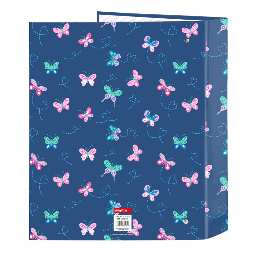 Biblioraft BlackFit8 Mariposas Multicolor A4 27 x 33 x 6 cm