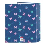 Biblioraft BlackFit8 Mariposas Multicolor A4 27 x 33 x 6 cm