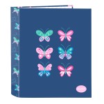 Biblioraft BlackFit8 Mariposas Multicolor A4 27 x 33 x 6 cm