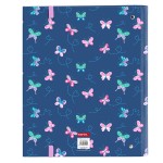 Biblioraft BlackFit8 Mariposas Multicolor 27 x 32 x 3.5 cm