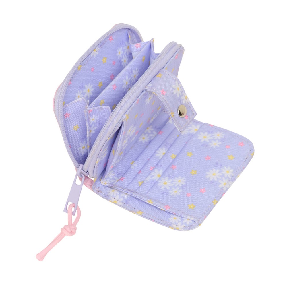 Portmoneu Safta Bouquet Roz Liliachiu