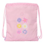 Geantă Rucsac cu Bretele Safta Bouquet Roz Liliachiu 35 x 40 x 1 cm