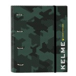 Biblioraft Kelme Camo Negru Verde 27 x 32 x 3.5 cm
