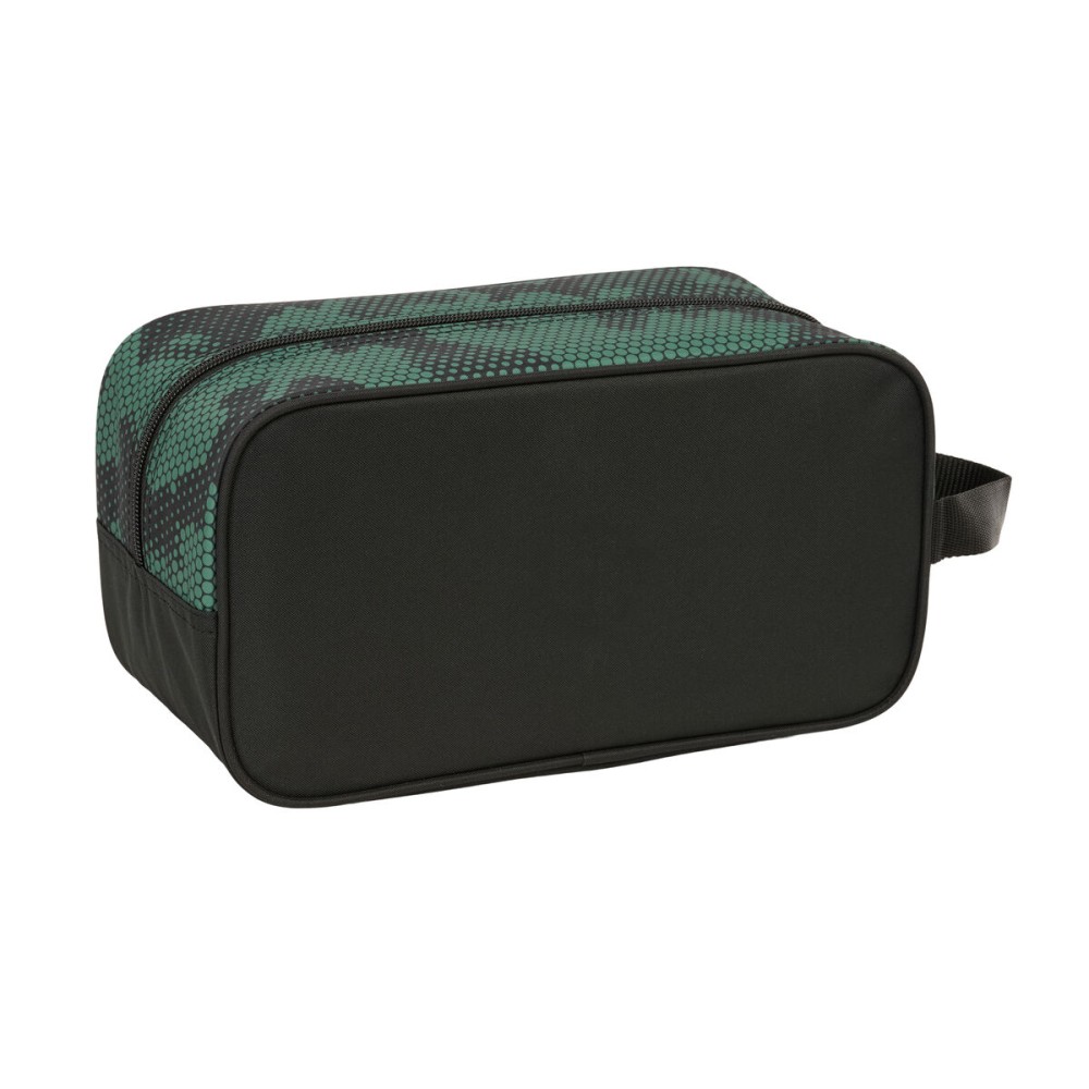 Geantă pentru Încălțăminte de Voiaj Kelme Camo Negru Verde 29 x 15 x 14 cm
