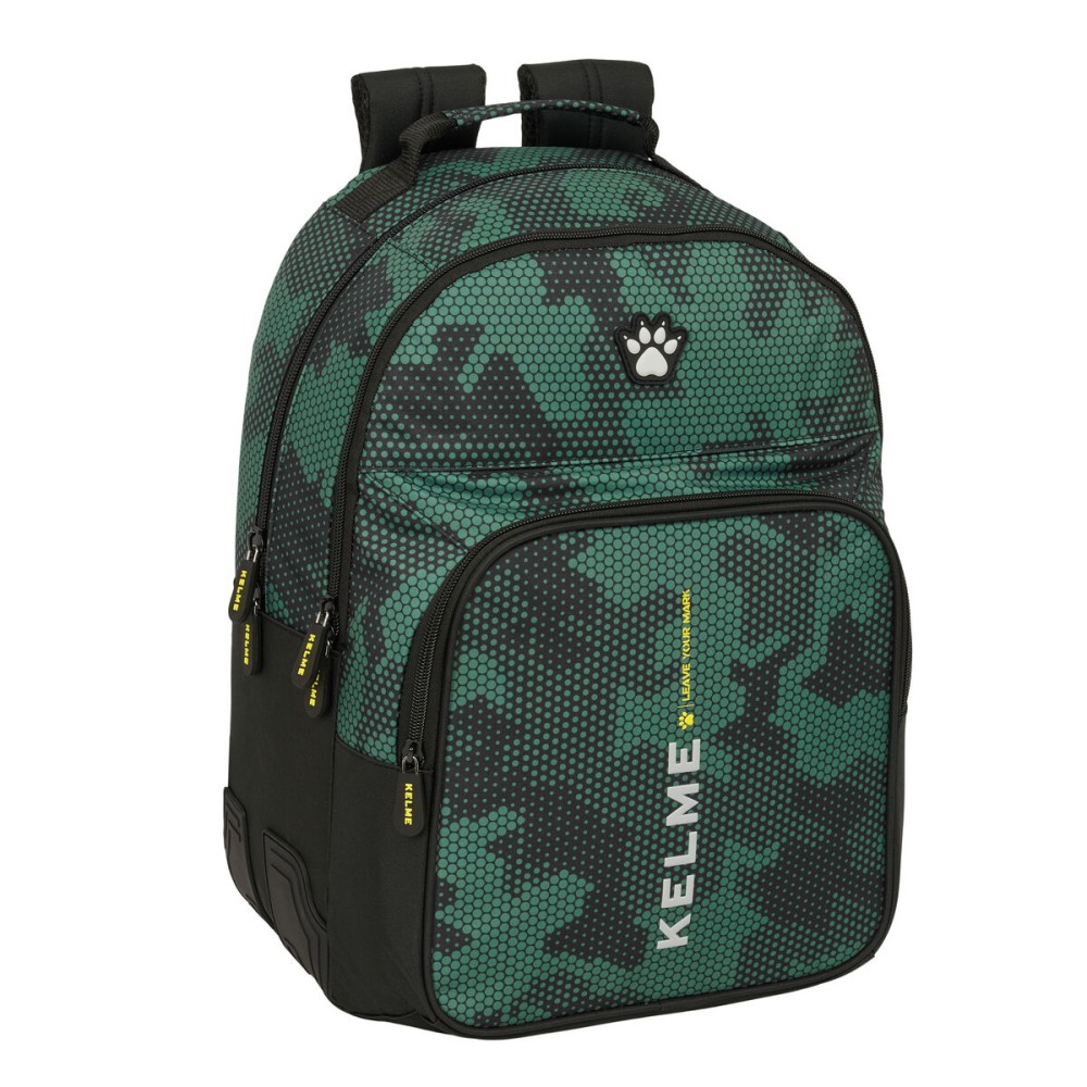 Ghiozdan Kelme Camo Negru Verde 32 x 42 x 15 cm
