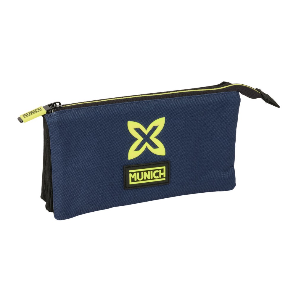 Ghiozdan Munich Track Albastru Negru 22 x 12 x 3 cm