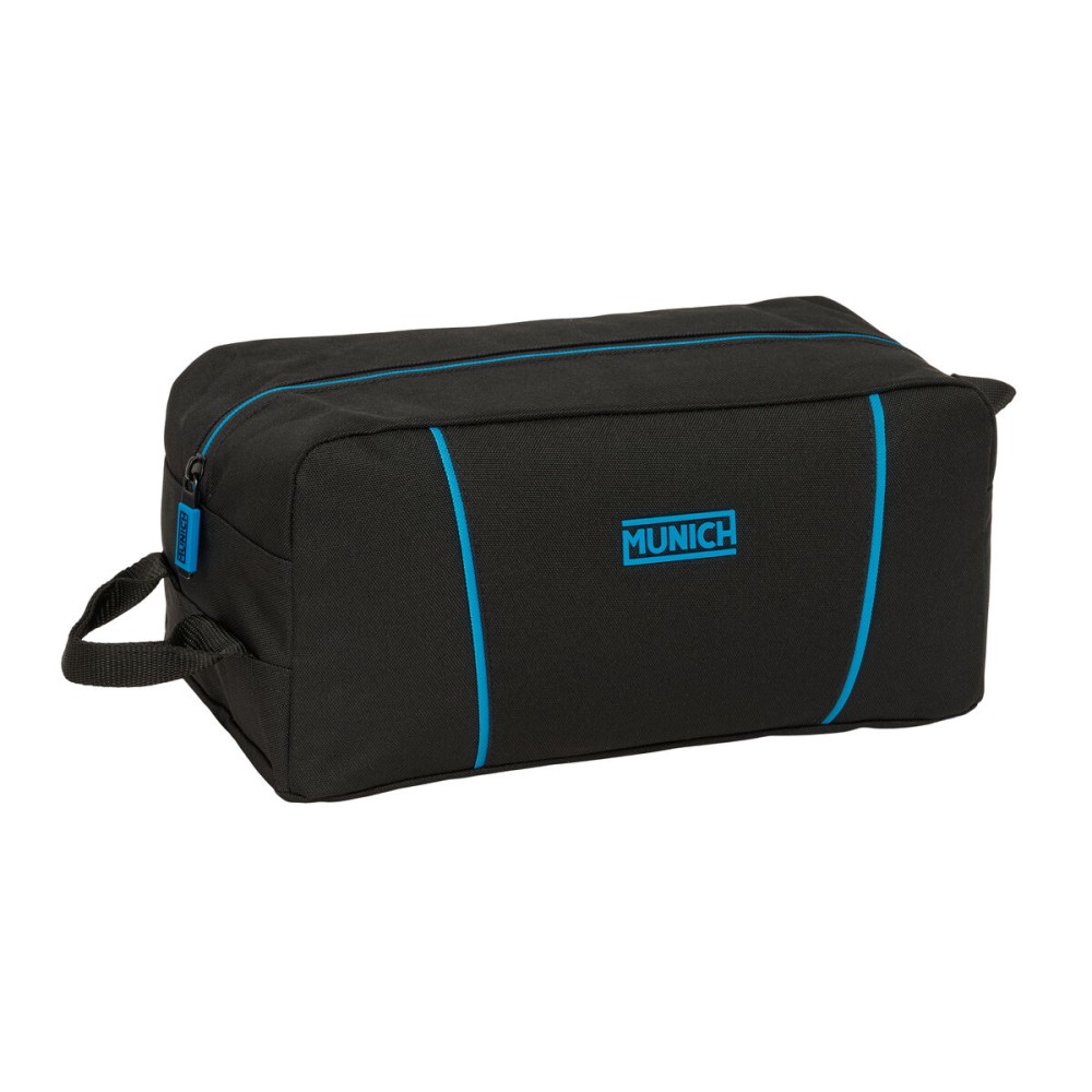 Geantă pentru Încălțăminte de Voiaj Munich Road Albastru Negru 34 x 15 x 18 cm