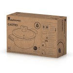 Caserolă Cu Capac Masterpro GASTRO REECO MP Negru