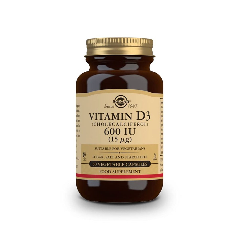 Vitamina D3 (colecalciferol) Solgar 600 iu 60 Capsule