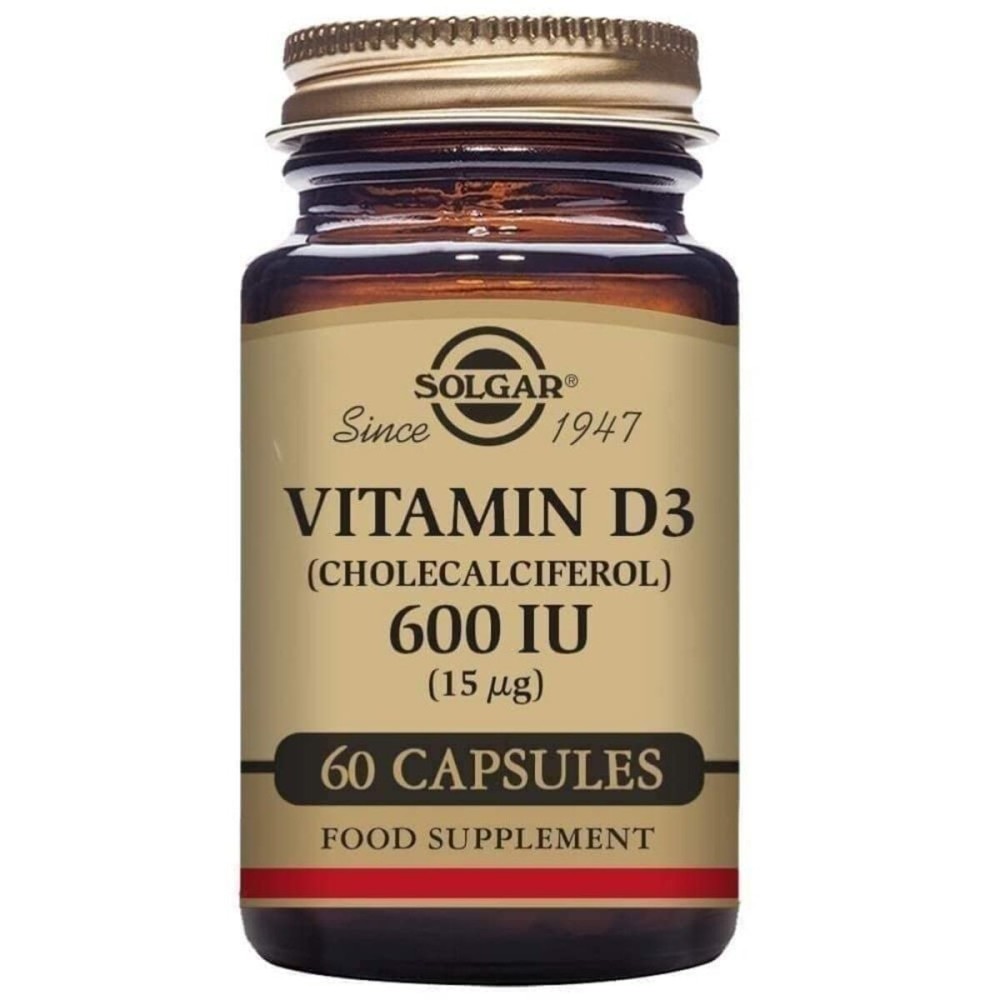 Vitamina D3 (colecalciferol) Solgar 600 iu 60 Capsule