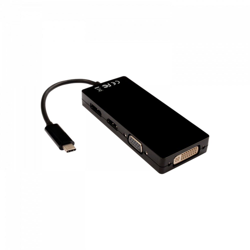 Hub USB V7 V7UC-DPHDVGADVI-BLK Negru
