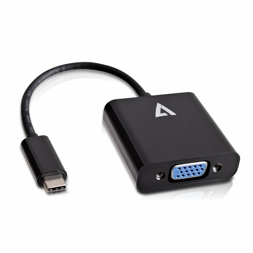 Adaptor USB C la VGA V7 V7UCVGA-BLK-1E       Negru